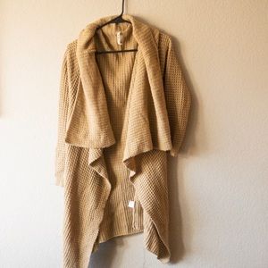 Anthropologie POL Mustard Long Cardigan | Chunky